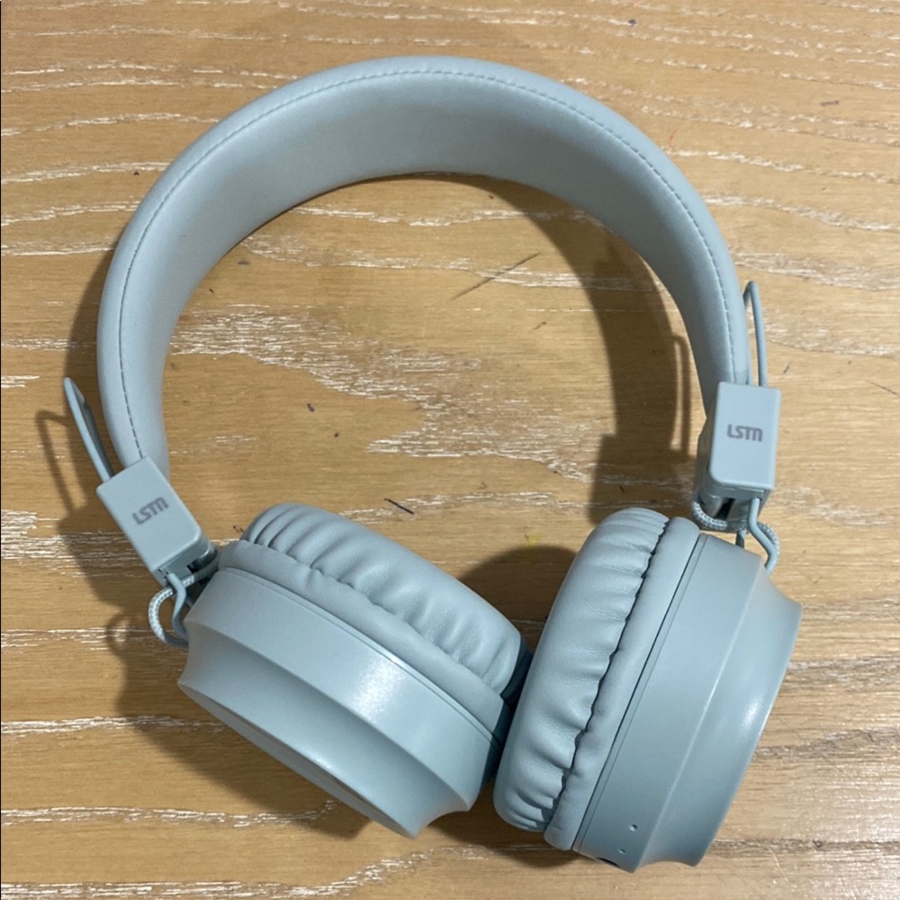 Bardot Sky Blue On-Ear Headphones with Padded Headband and Rotating Ear Cups